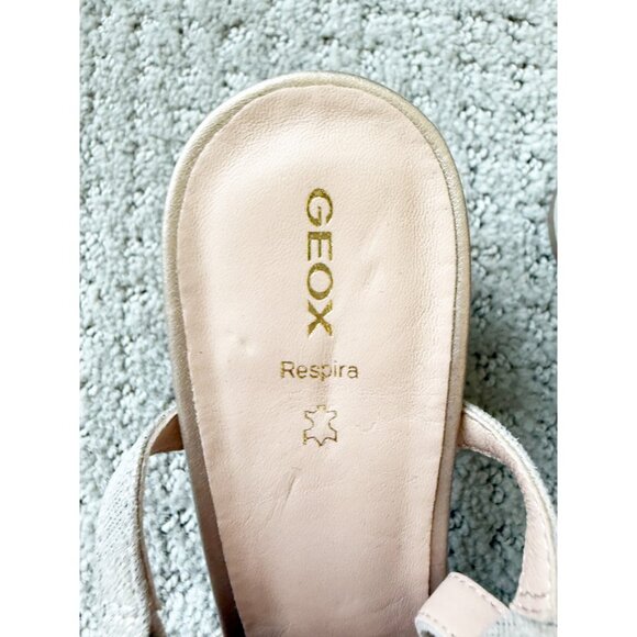 Geox Respira Women's Tan Suede Sandals Size EU 38 US 8 - Picture 5 of 11